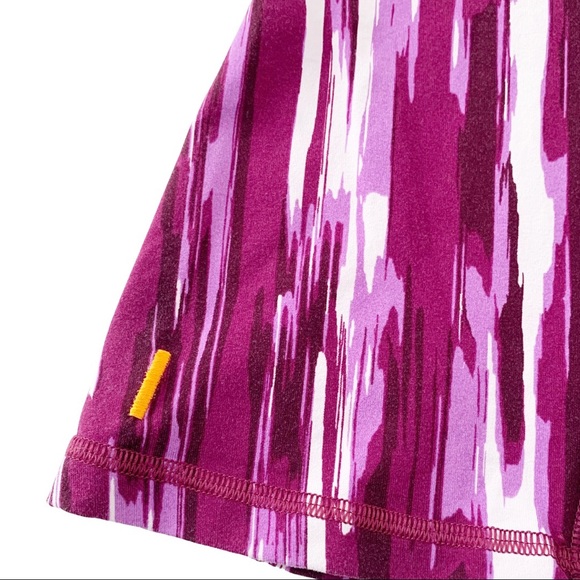 Lucy Power Cross Strap Sport Bra Tank Purple Print - Picture 9 of 16